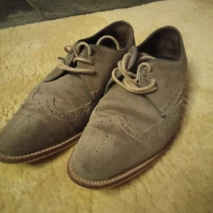 BERWICK 1707 Wildleder Echtleder Schnürer 41 taupe gut erhalten mit Fußbett - Bild 1 von 5