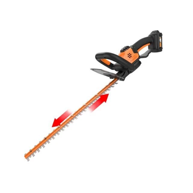 WORX WG261 20V Cordless Hedge Trimmer - Black/Orange