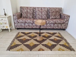 Rugmoda Handgefertigter Kelim-Stil Teppich | Wüste inspirierte Farben | 3 x 5 Fuß - Bild 1 von 5