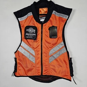 Icon Motorsports Asphalt Technologies Mil Spec Mesh Mens Super Size Orange Vest - Picture 1 of 9