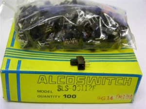 100 Alcoswitch SLS-00112F SPDT Mini PCB Mount Slide Switches - Picture 1 of 1