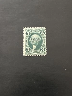 US Revenue Scott #R18c-1862 First Issue 3c green  PROPRIETARY Documentary USED - Image 1 of 2