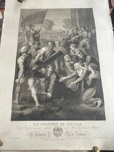 Stahlstich "LO SPASIMO DI SICILIA" nach Raffael, König Ludwig I von Bayern, 1830 - Picture 1 of 10
