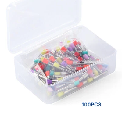 100Pc/P Mixed Color Nylon Latch Flat Polishing Polisher Prophy Bowl Dental Brush - Image 1 of 4