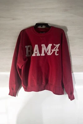Alabama Crimson Tide BAMA Sweatshirt Adult Medium Gear For Sports Red VTG - Image 1 of 4