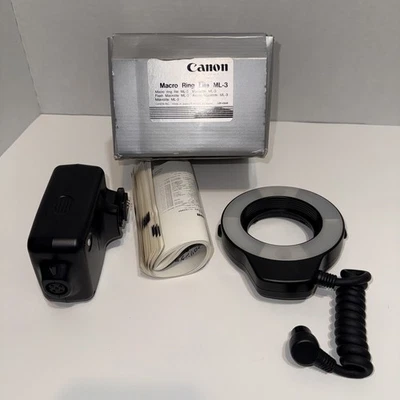 Canon Ring Lite ML-3 Flash Microlight Macro Flash with lamp - Image 1 of 4