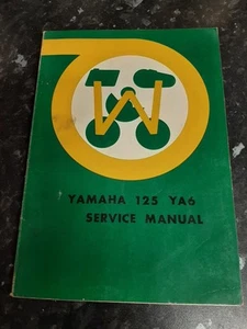 Yamaha 125cc YA6 Service Manual Genuine Yamaha Publication - Picture 1 of 3
