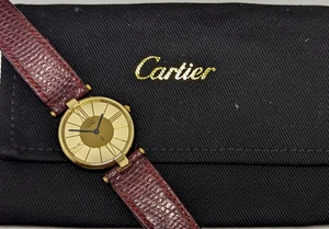 VINTAGE MUST DE CARTIER VENDOME VERMEIL Cal. 81 REF. 120500 MEN ARGENT 925 - Picture 1 of 11