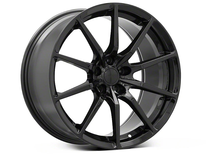 SET OF FOUR MRR WHEELS M350 19x11 5x114.3 +55 BLACK MUSTANG GT - Image 1 of 1