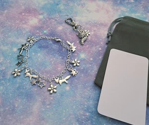 Fox themed silver Plated Charm Bracelet and Bagcharm With gift bag - Picture 1 of 3