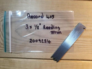 Vintage Record 405 Plane - 1/8" x 3 Reeding Cutter - Woodworking Old Hand Tools - Picture 1 of 2