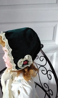 magnifique chapeau pour poupée ancienne voir mes autres ventes de poupées access - Photo 1/4