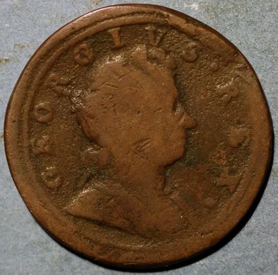 Gran Bretaña 1723 1/2 centavo Jorge I KM# 557 Foto 1 de 2