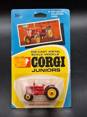 Vintage Corgi Juniors - NO.34 B.M. Volvo 400 Farm Tractor MOC  - Image 1 of 4