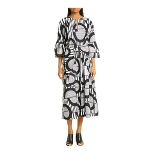 The Oula Company - Vestido midi caftán cuello dividido (sin cinturón) talla grande (10) - Imagen 1 de 14