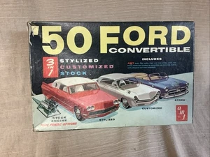 AMT 1/25 1950 Ford Convertible 3in1 Styled Customed Kit Vintage T-150C BOX ONLY - Picture 1 of 5
