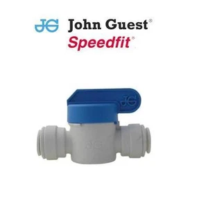 John Guest Push-fit Shut Off Ball Water Valve / Tap - 1/4 3/8 1/2 6 8 10 12 15 - Picture 1 of 11