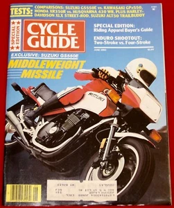 Cycle Guide Magazine June 1983 Suzuki GS550E, Honda XR350R - Picture 1 of 4