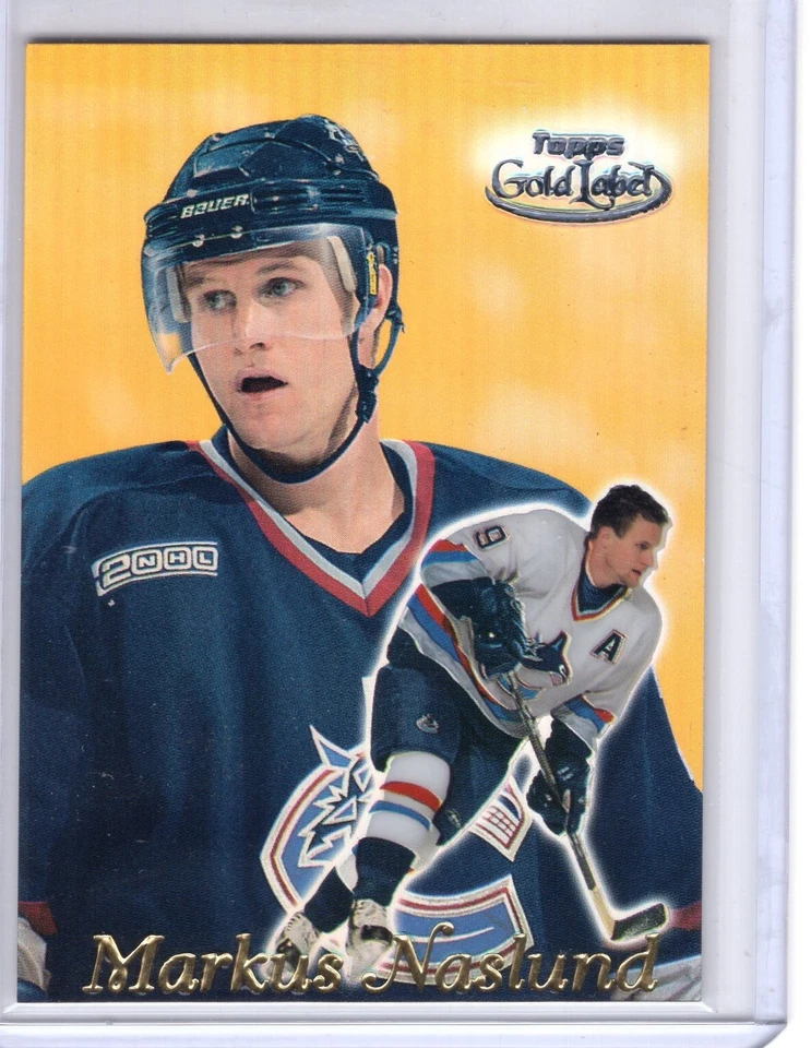 1999-00 Topps Gold Label Class 3 Black One of One #58 Markus Naslund 1/1 - Image 1 of 2