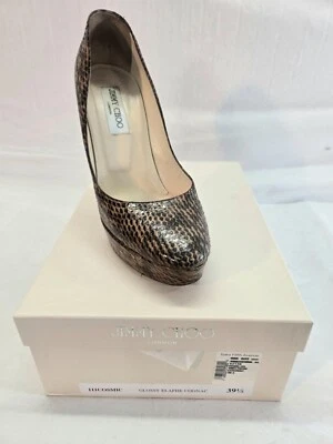 *Bombas de tacón de plataforma con estampado de animales de pitón talla 39,5 para mujer Jimmy Choo Foto 1 de 4