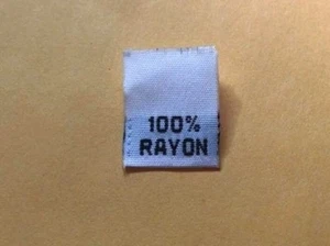 50 Piezas Blanco 100% RAYON Tejido Ropa Ropa Costura Talla Etiqueta - Imagen 1 de 1