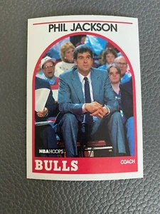 1989-90 NBA Hoops Phil Jackson #266 Coach Chicago Bulls - Picture 1 of 2
