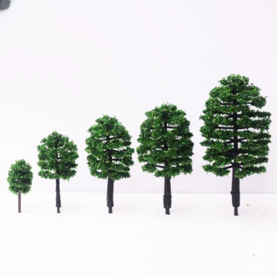 20PC Model Miniatures Trees HO/OO Scale Landscape Forest Plants Railway Scene - Image 1 of 4