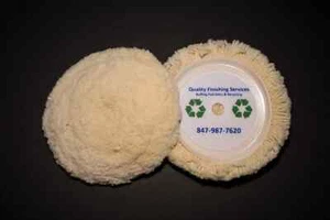 100% Natural Wool 4-Ply Twist Grip Pad 7.5" Buffing Compound Polishing Pads - Picture 1 of 1