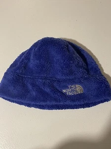 The North Face Fleece Beanie Youth - Blue/White - Size Medium - Picture 1 of 5