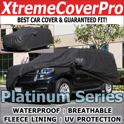 Cadillac SRX 2010 2011 2012 2013 2015 cubierta de coche impermeable con bolsillo espejo negro Foto 1 de 4