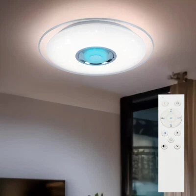 Lampada Da Soffitto Cielo Stellato RGB LED Cambio Colore Bluetooth Altoparlante - Immagine 1 di 4