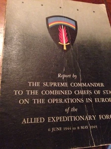 Supreme Commander's Report Operations in Europe - 6 June 1944 to 8 May 1945 - Imagen 1 de 1
