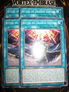 YU-GI-OH! RITUEL DU DRAGON ARMURE PLAYSET (LOT DE 4) BLVO-FR064 ED 1 FRANCAIS - Picture 1 of 1