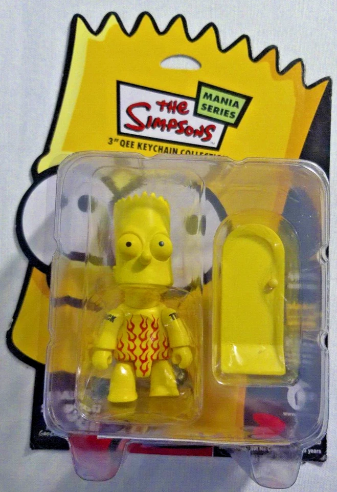 The Simpsons Mania Series Bart Simpson Keychain Collectible Toy2r 2007