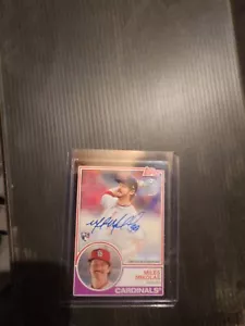 2018 Topps Update 1983 Topps Design Miles Mikolas #83A-MM Black Rookie Auto /99 - Picture 1 of 6
