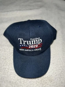 Donald Trump Cap Hat 2020 Keep America  Great Blue Strap Back New Polyester - Picture 1 of 8