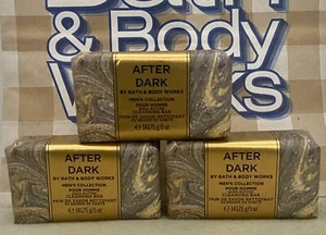 Bath & Body Works LOT 3 Men's Collection After Dark Cleansing Soap Bar 5 oz - Picture 1 of 1