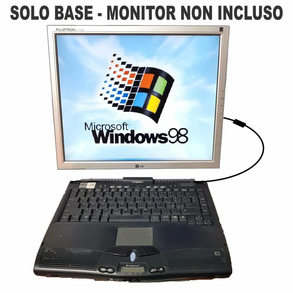 PC Computer come FISSO DESKTOP Windows 98 Funzionante Porta Seriale RS232 18807 - Imagen 1 de 3