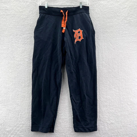 '47 Detroit Tigers Sweatpants Mens Medium Blue 32x30 Cotton MLB Baseball Pants Cover
