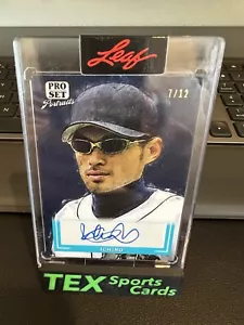 Ichiro 2022 Leaf Pro Set Portraits Autograph Auto #'d 12/12 - MARINERS HOF - Picture 1 of 5