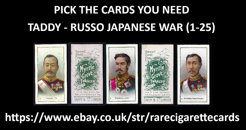 TADDY - RUSSO JAPANESE WAR (1-25) - PICK THE CARDS YOU NEED - Image 1 of 1