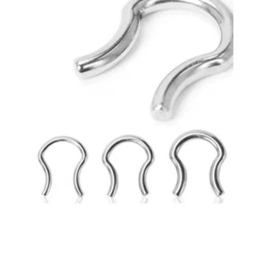1 Pcs Septum Taper Expander Stainless Steel Retainer 10 12 14 16 Gauge F55 - Picture 1 of 1
