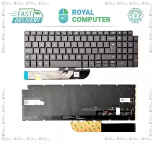 NEW Dell Inspiron/Vostro/Latitude UK ENGLISH Dark Grey Backlit Keyboard - 05M07P - Picture 1 of 1