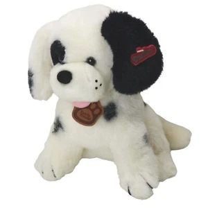 Dan Dee Family Friends Puppy Dog Plush White Black Spots MTY International VTG - Picture 1 of 12