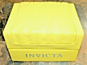 INVICTA gelbe Classic Wave leere Uhrenbox - Gehäuse Uhrenaufsteller Aufbewahrung - Bild 1 von 2