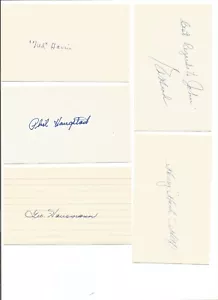 Ed Head signed 3x5 index card 1940 Brooklyn Dodgers baseball - Picture 1 of 1