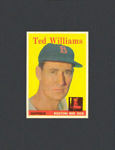 LOT of (14) 1958 Topps Vintage Baseball Cards - Ted Williams #1 - Mint