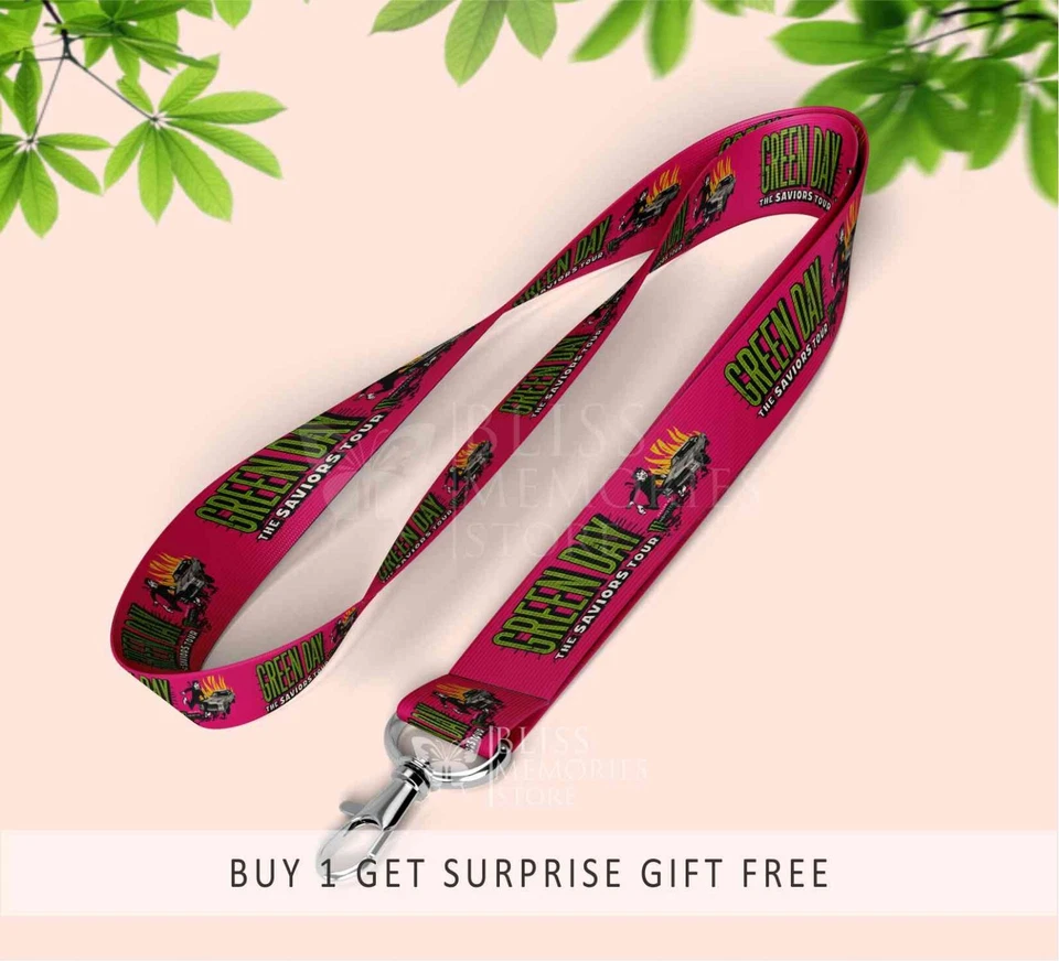 Póster de Green Day Saviors Tour Lanyard Concert 2025 Green Day Saviors Merch Foto 1 de 4