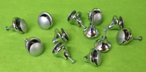 Vintage X12 Silver Teardrop Style Kitchen Cupboard Door Knobs or Handles - Picture 1 of 12
