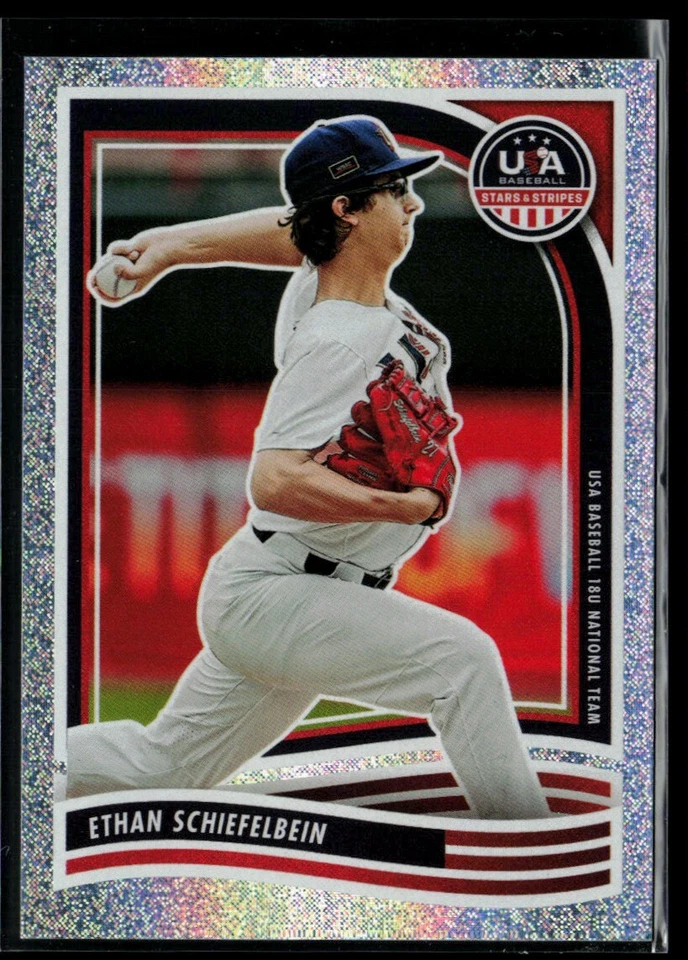 2024 USA Baseball Stars & Stripes Opening Day #86 Ethan Schiefelbein - Image 1 of 2